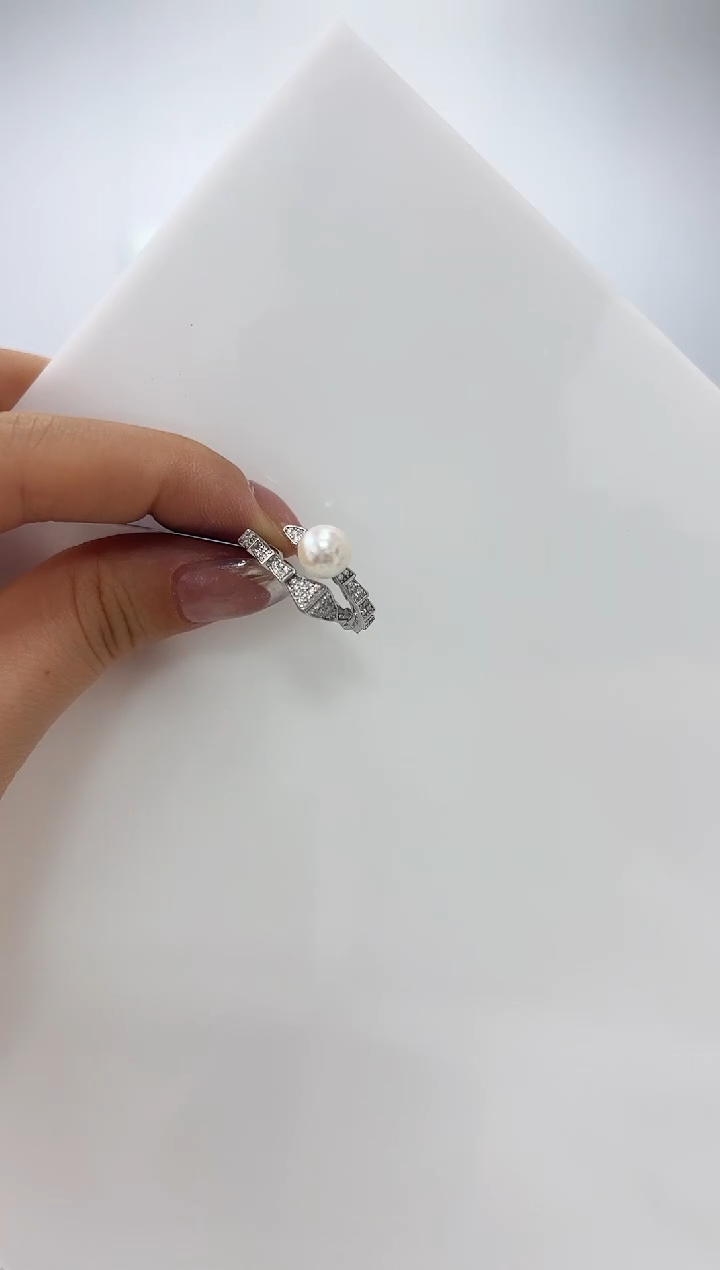 【闪购商品】海水珍珠DA银S925镶嵌戒指  C812