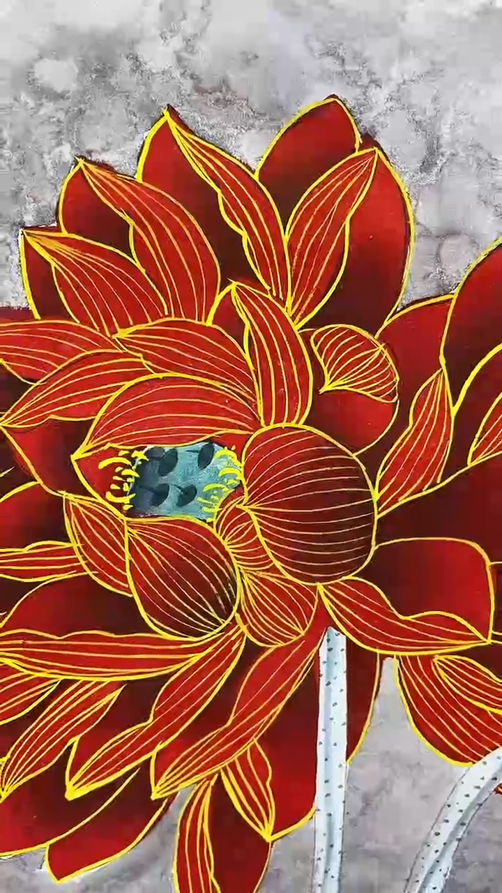 国画郑乐华手绘绘画作品24-39