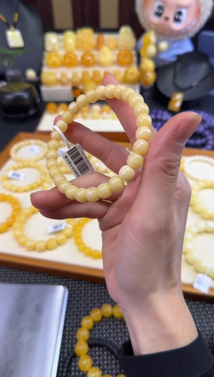 裸石琥珀未镶嵌宝衡 挚爱 蜜蜡手串
