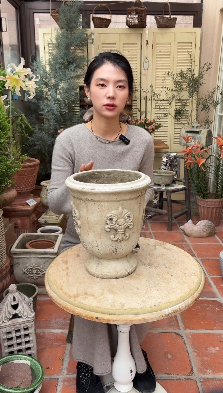 克罗心花盆口径25高28