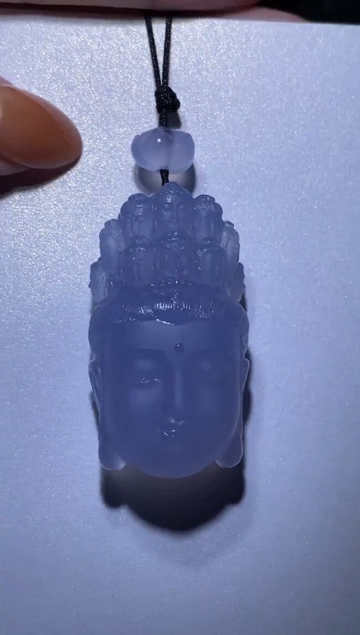 未镶嵌颈饰玛瑙/玉髓十一面观音首