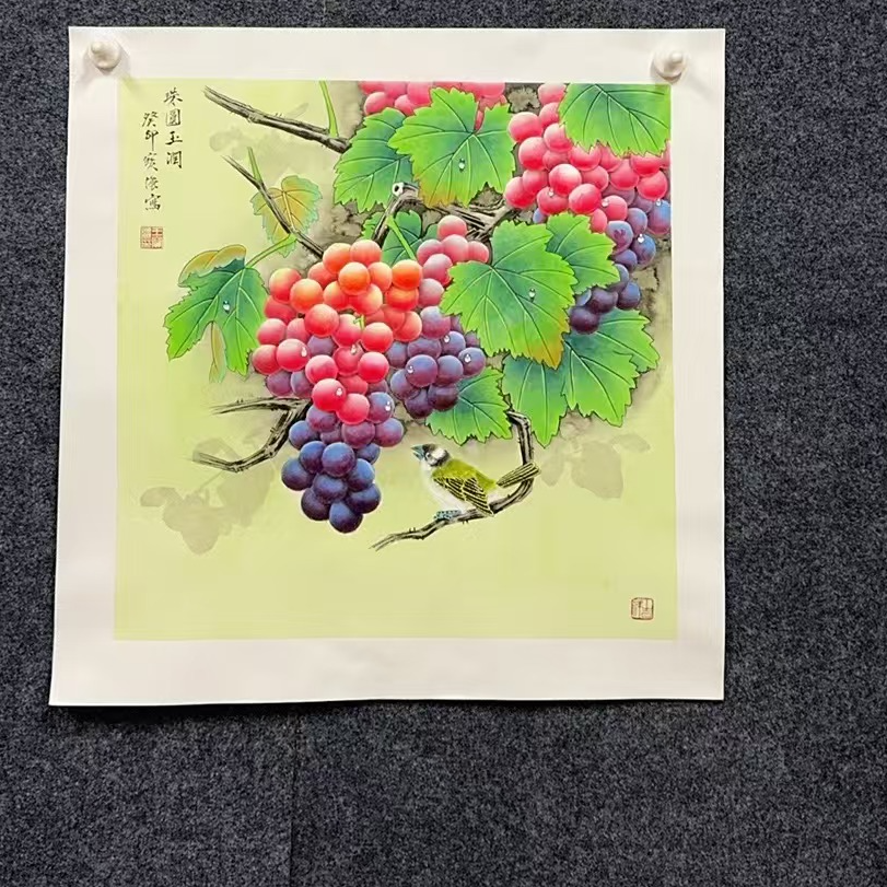 珠圆玉润2.7平方尺绘画手绘