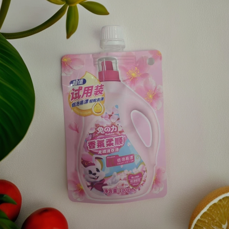 【到手5包】兔之力香氛柔顺无磷洗衣液100g