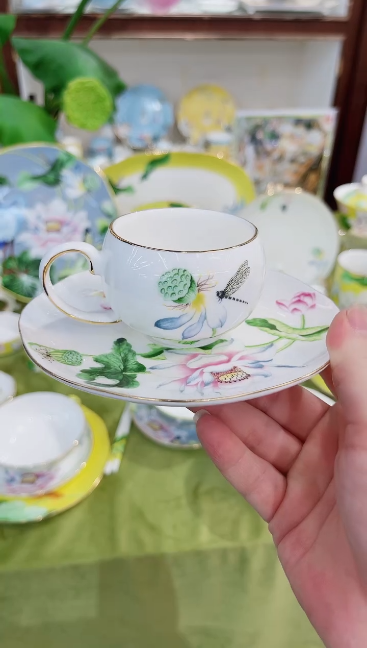 36%以上骨粉骨瓷杯碟100ml