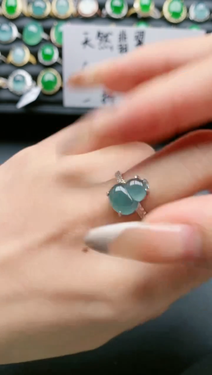 【闪购商品】翡翠戒指银S925镶嵌11111111111111