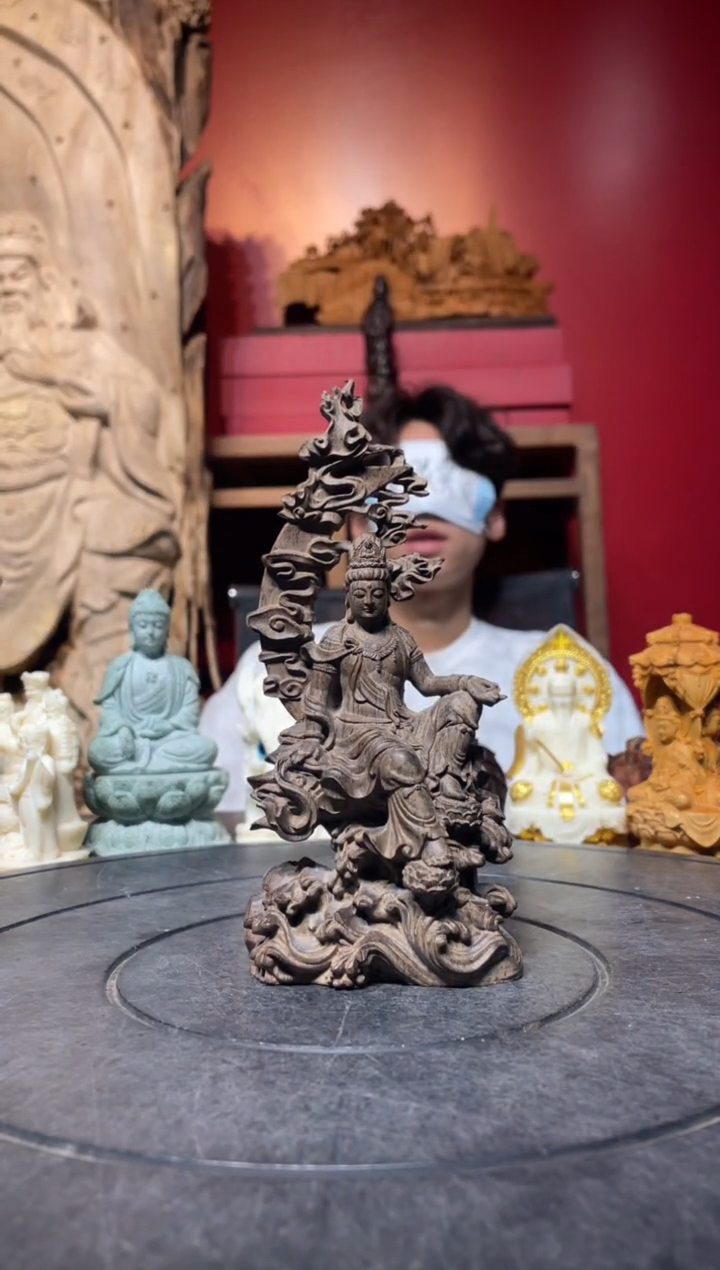风车木（黑檀木）无事牌(直播推荐)     