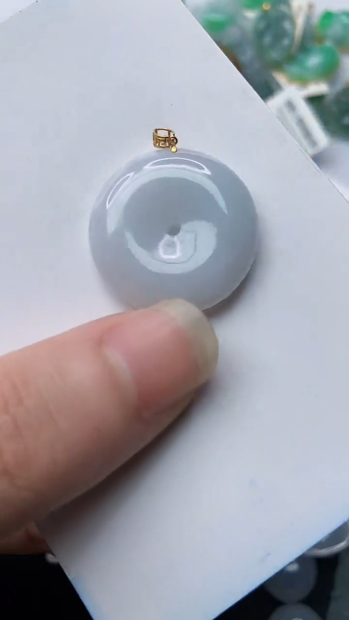 【闪购商品】翡翠颈饰18K金镶嵌88..........