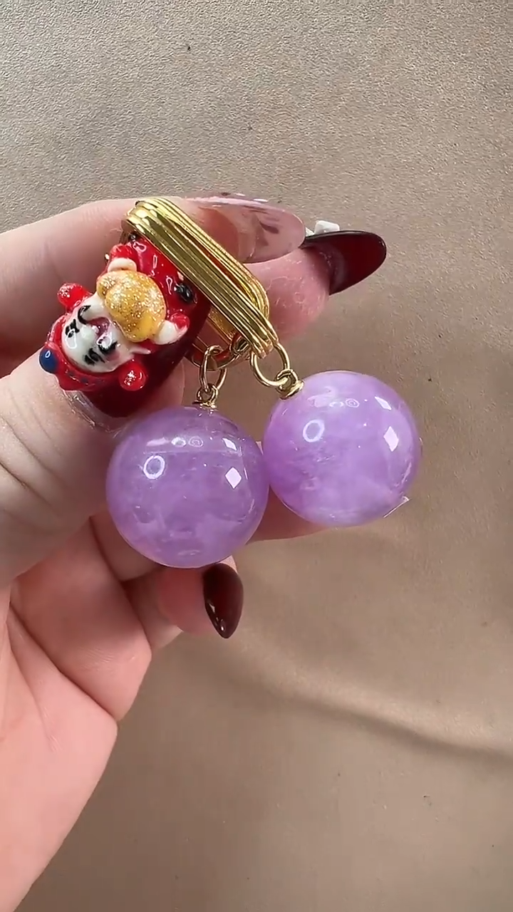 【闪购商品】锂辉石耳环银S925镶嵌耳环