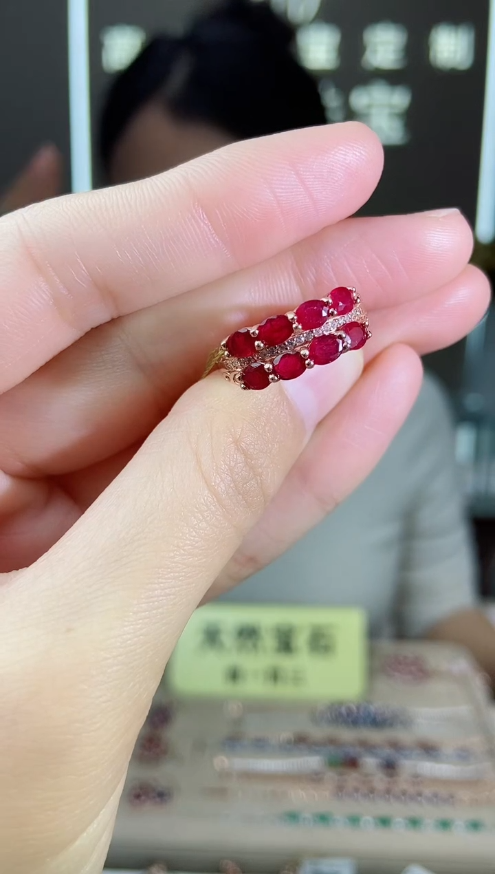 【闪购商品】红宝石手饰银S925镶嵌手饰
