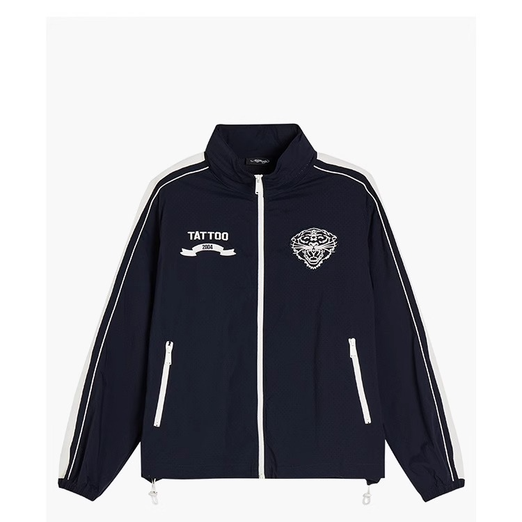 Ed Hardy埃德哈迪夏季新款全激光冲孔男夹克衫E1QBM017