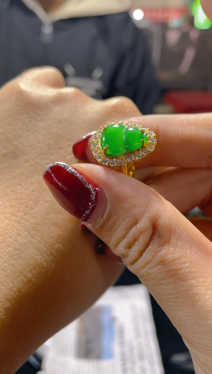 【闪购商品】翡翠戒指未镶嵌天然A货翡翠假一罚四（多样性发货）