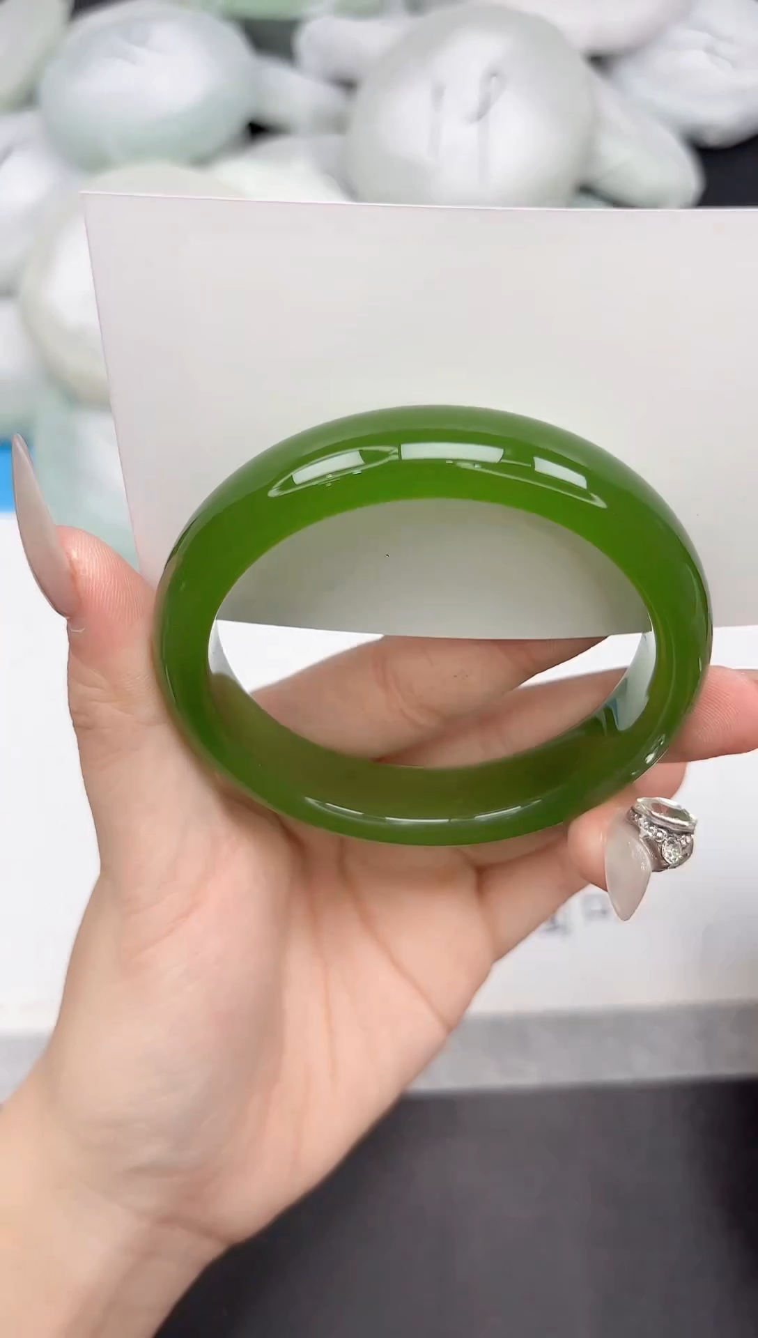 未镶嵌手镯石英质玉222-60