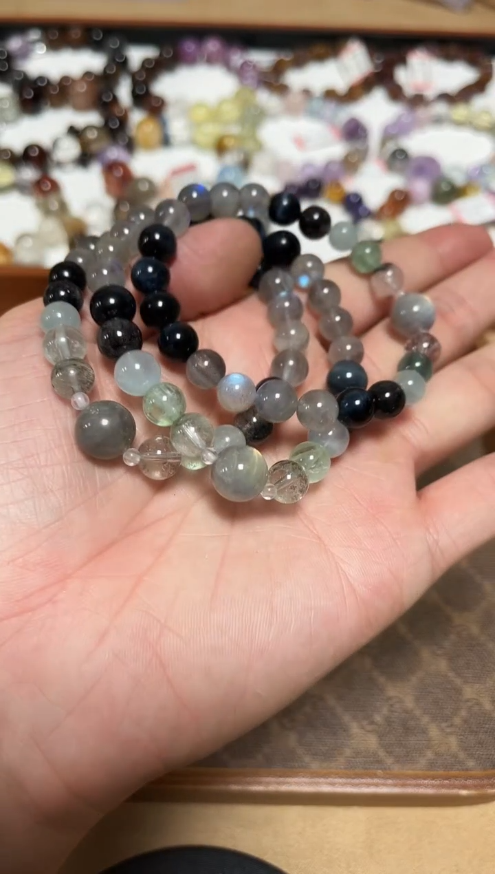 未镶嵌手链水晶23-26月光石设计款手链