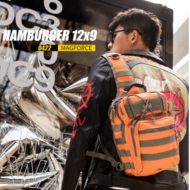 MAGFORCE麦格霍斯台马汉堡包胸包0422单肩斜跨包时尚男包胸包小