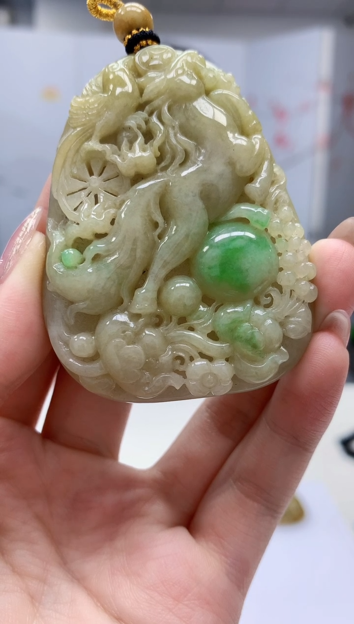 【闪购商品】定制翡翠未镶嵌4829jw-毛货挂件106