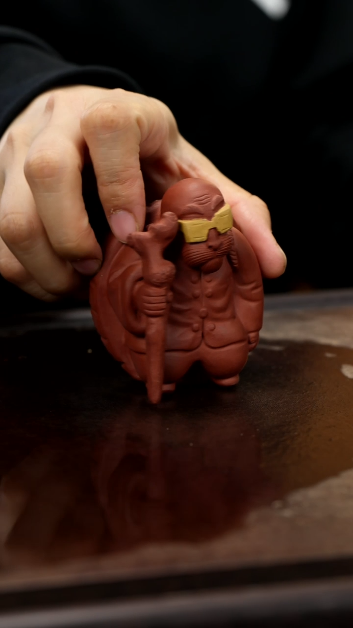 紫砂茶宠紫砂龟仙人