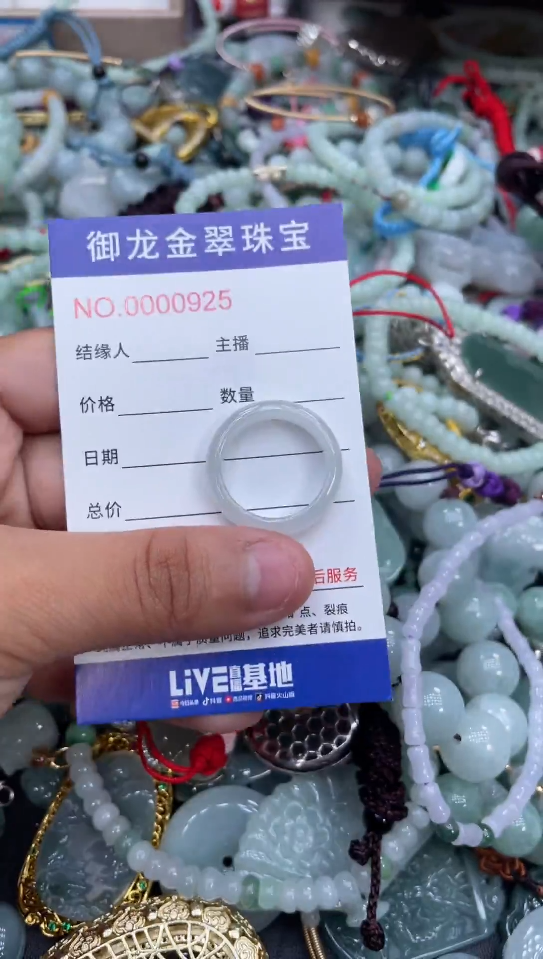 翡翠未镶嵌颈饰040