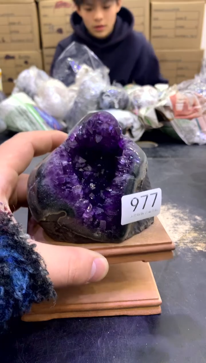 【闪购商品】水晶摆件未镶嵌天然高品质紫晶977