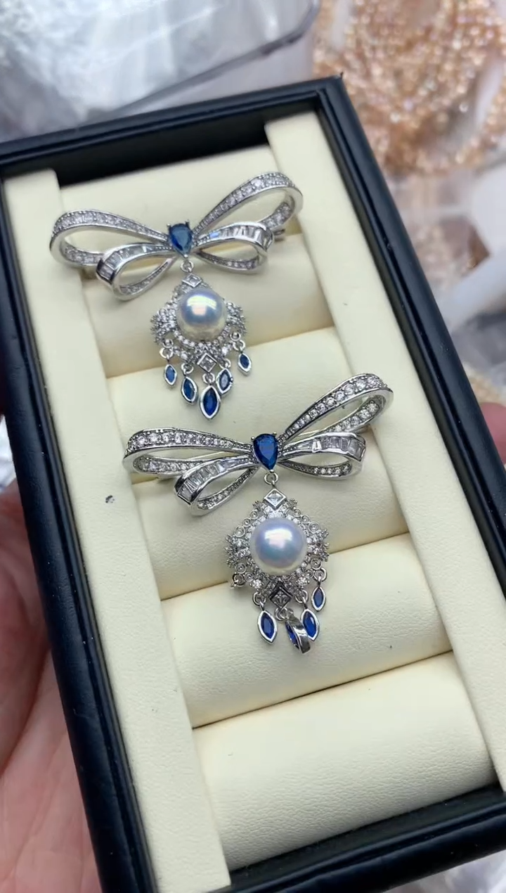 未镶嵌胸针淡水珍珠多样性发其一，非无暇