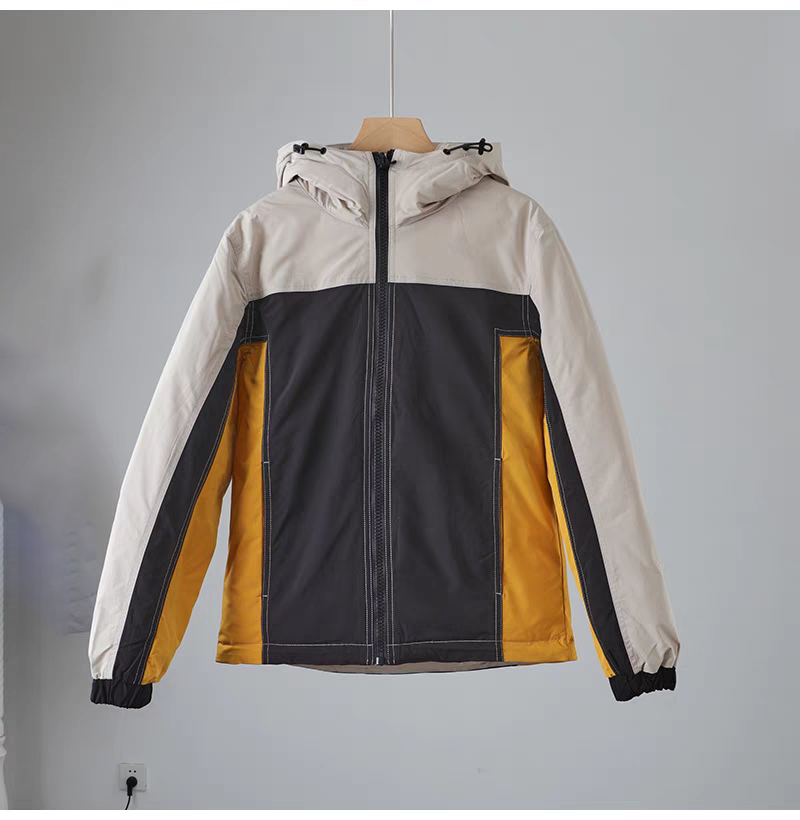 YKNZ 冬季新款痞帅夹克男撞色潮流工装休闲羽绒服外套 200417