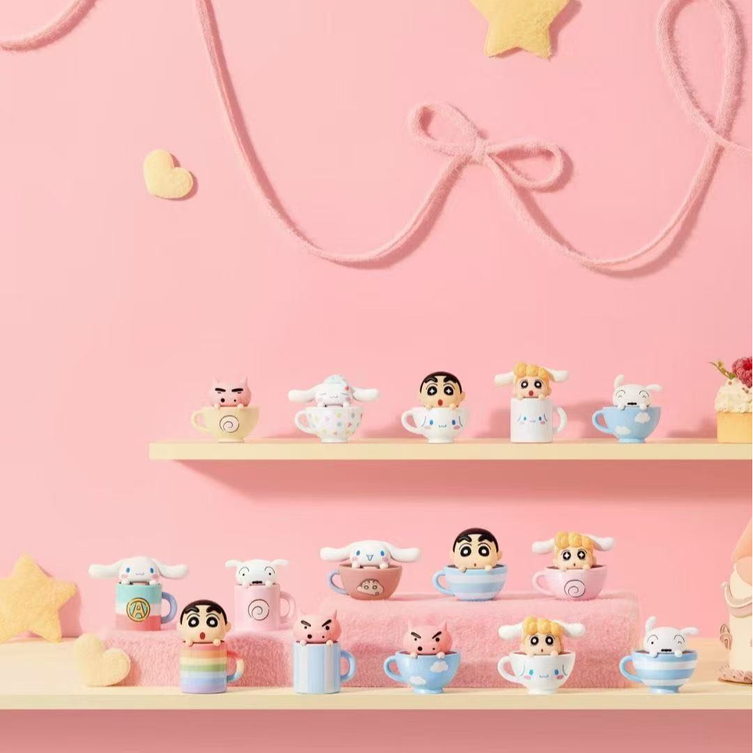 【拆盒】TOP TOY三丽鸥X蜡笔小新 MINI茶杯系列萌粒
