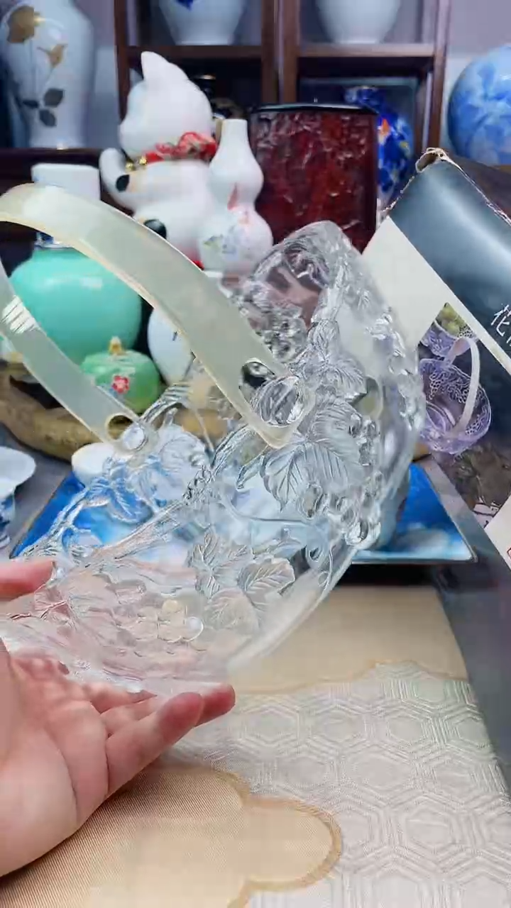 【闪购商品】盘日产水晶提梁篮