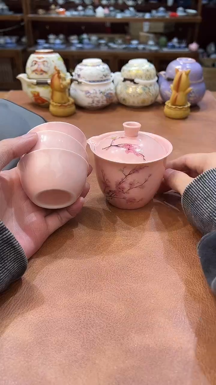 真的很便宜会开片的旅行茶具