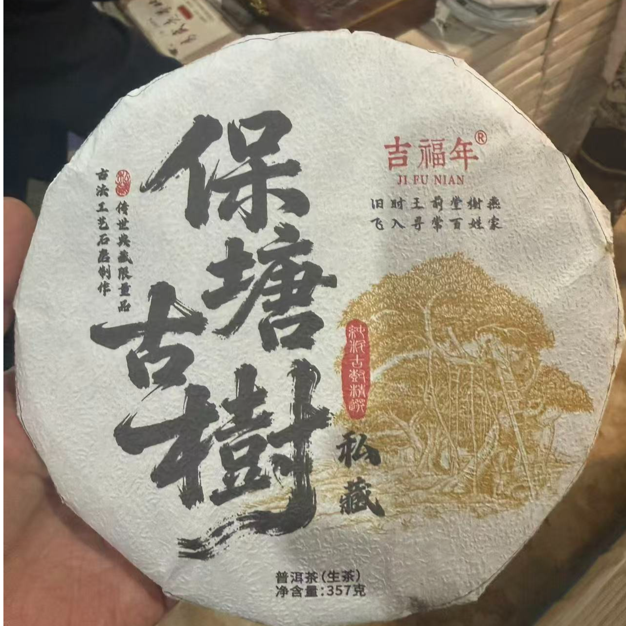 【保塘古树】2023年 生茶 357克 普洱茶 