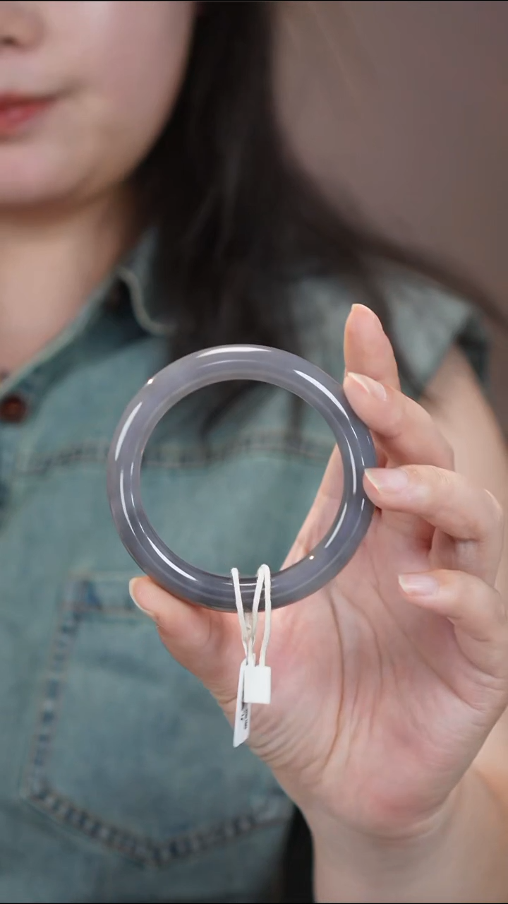 和田玉手镯未镶嵌43【柚子来啦】和田玉拍一发一56