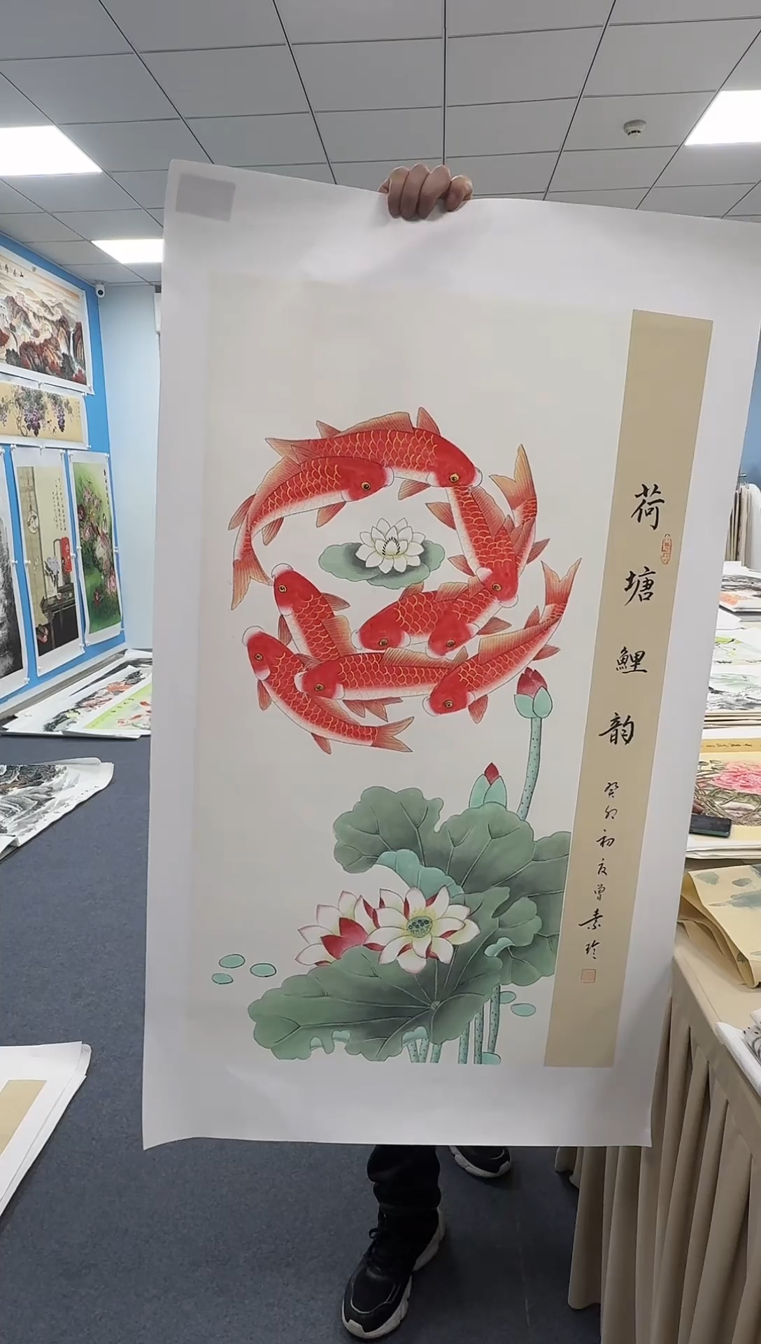 国画同类型随机荷塘