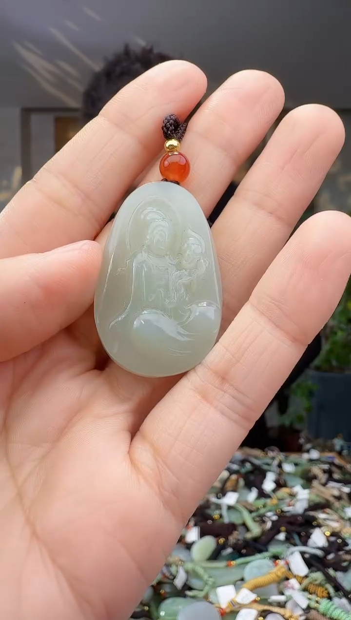 未镶嵌和田玉挂件拍一发一