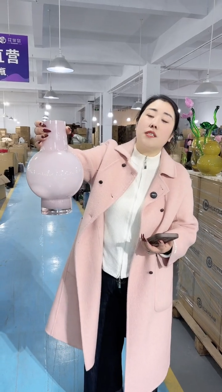 【闪购商品】玻璃唐总花瓶厂微瑕-GGX5