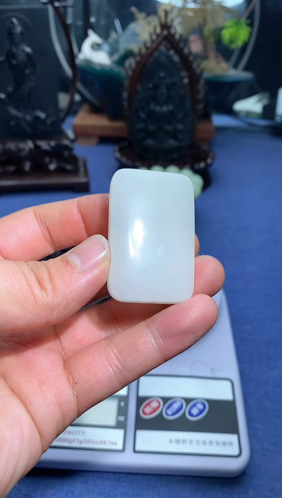 【闪购商品】和田玉颈饰未镶嵌3x5白无事牌