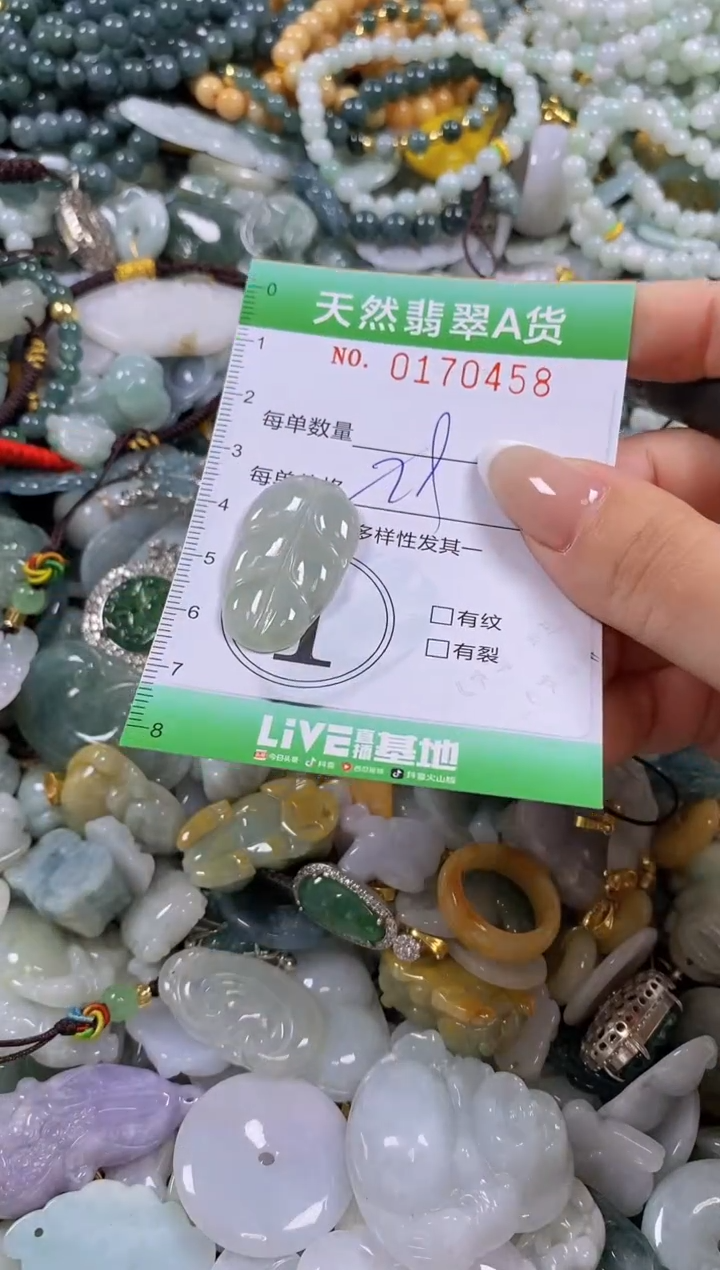 翡翠未镶嵌颈饰闪购0170458多样性发其一