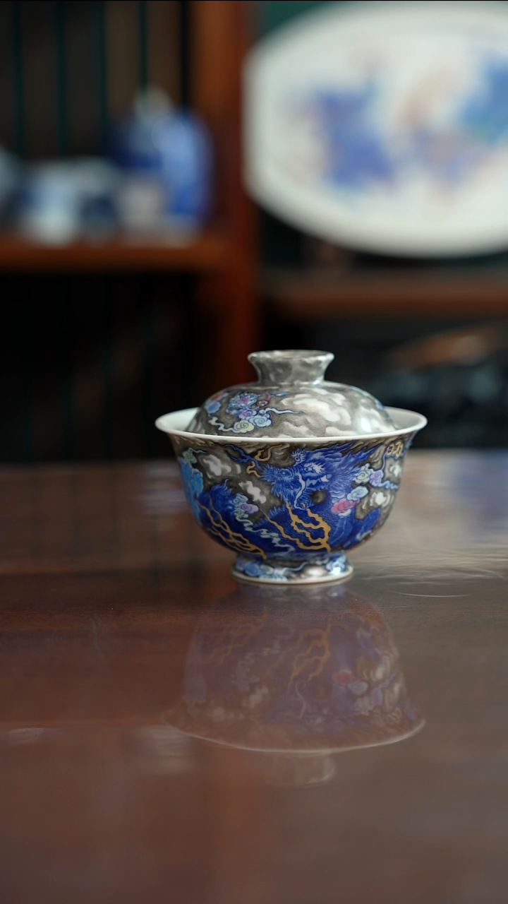 空山明月新斗彩麒麟