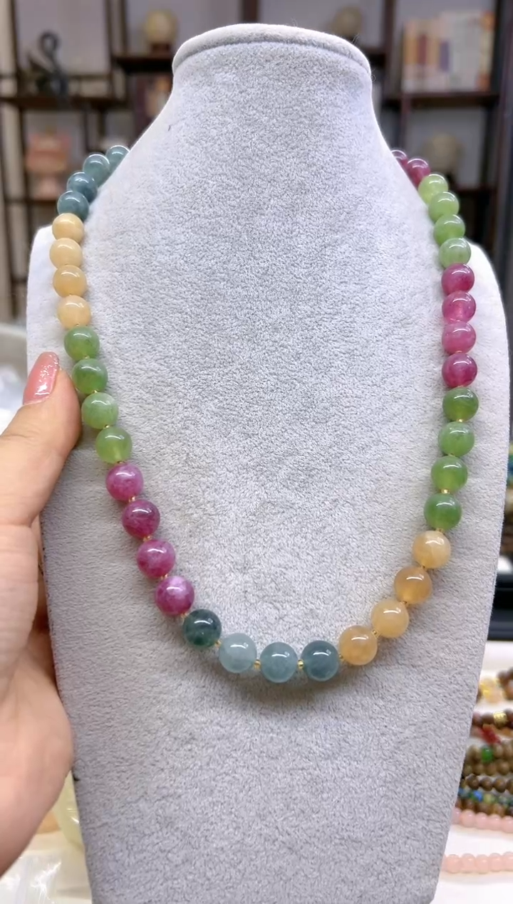 【闪购商品】碧玺项链未镶嵌素款M23