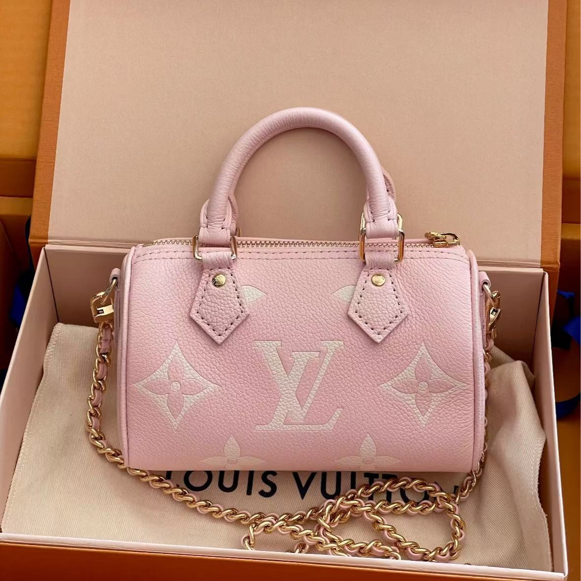 99新 LouisVuitton/路易威登 青奢荟/sp nano斜挎包//91427