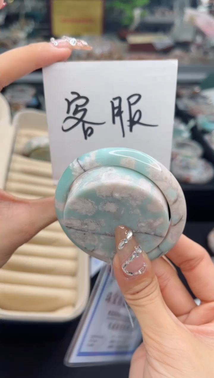 【闪购商品】石英质玉手镯未镶嵌52圈口（赠品镯心）S9021