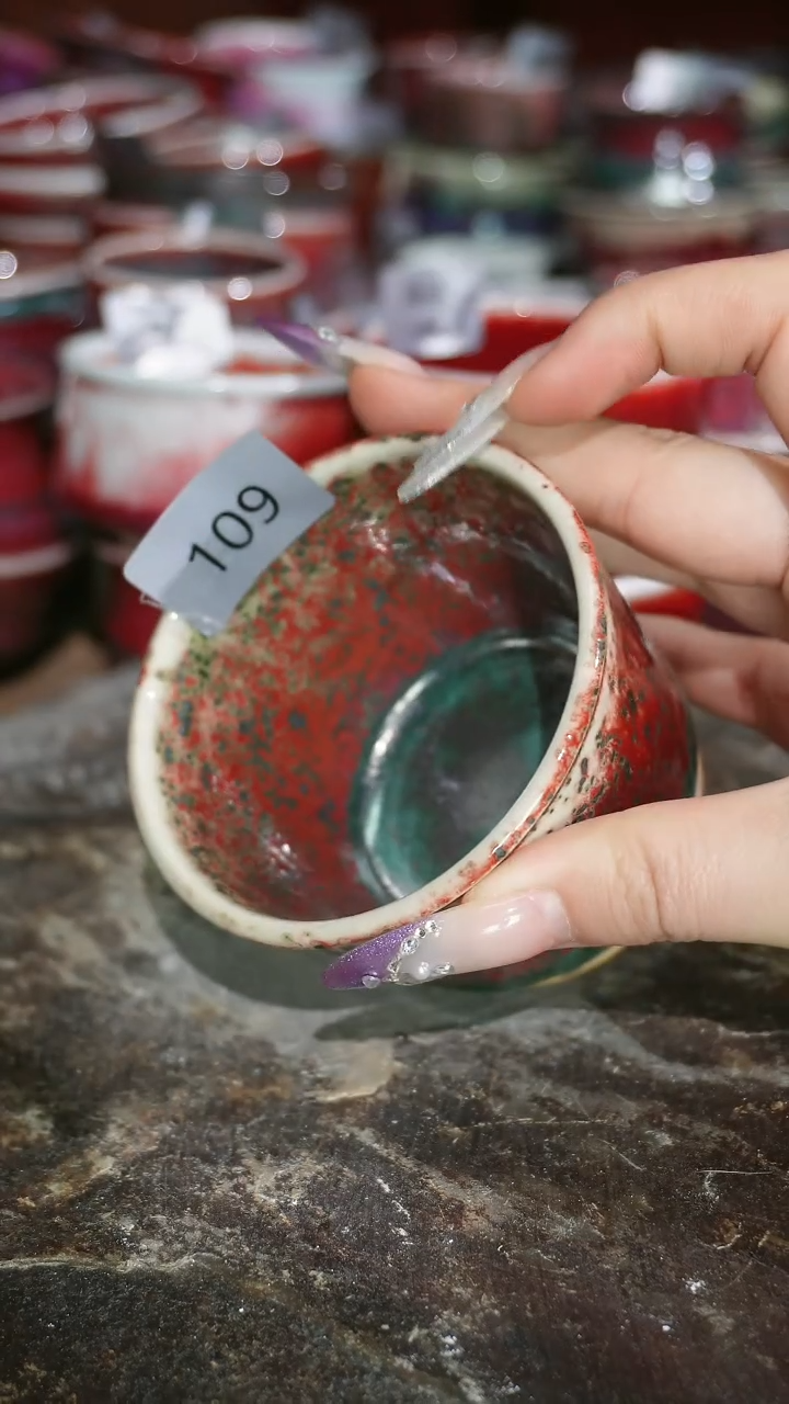 摆件陶精品窑变钧瓷茶器