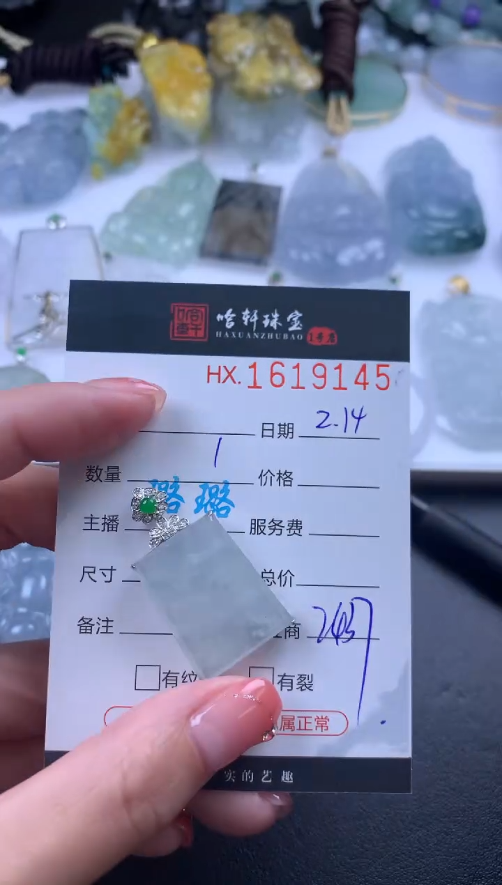 【闪购商品】翡翠挂件未镶嵌哈轩 挂件1