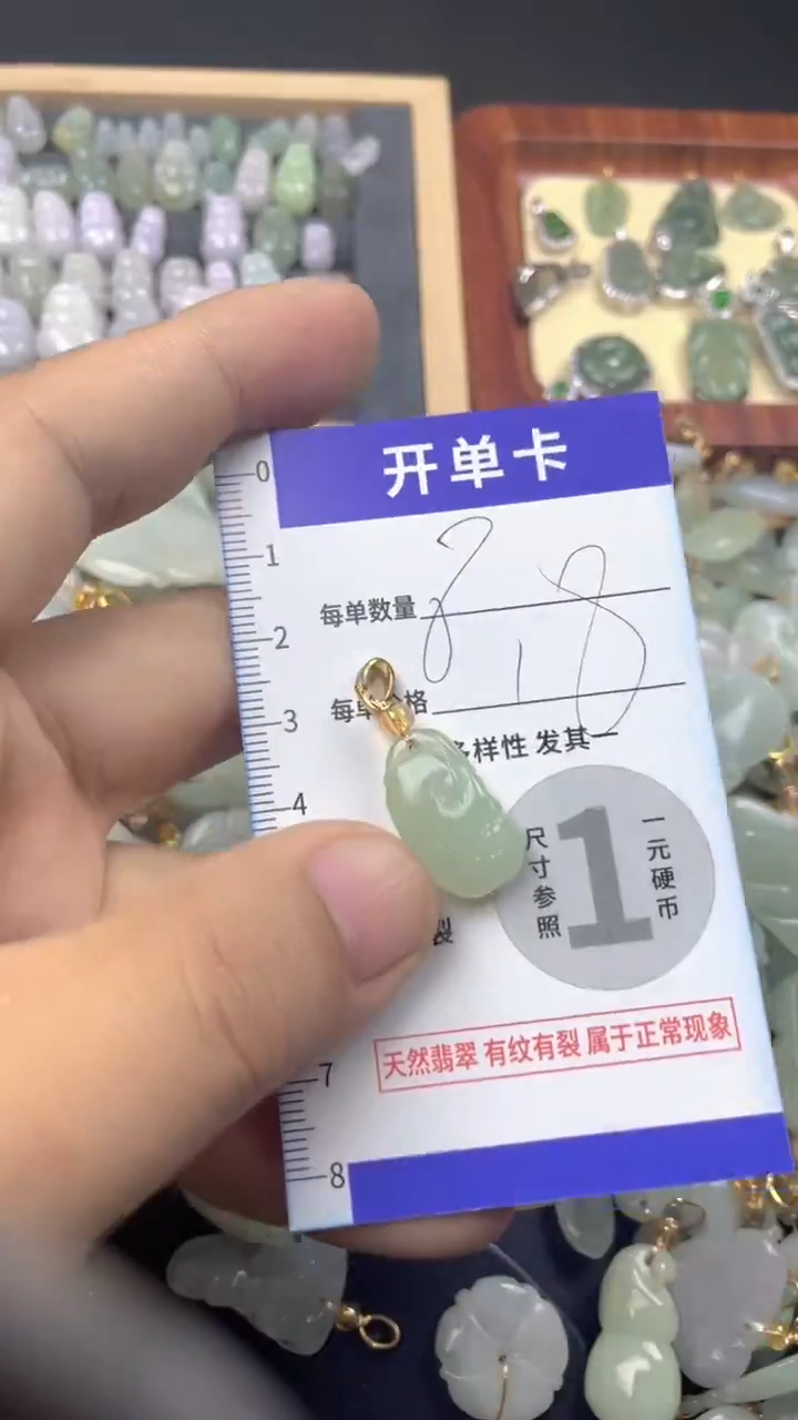 颈饰未镶嵌翡翠天然A货翡翠