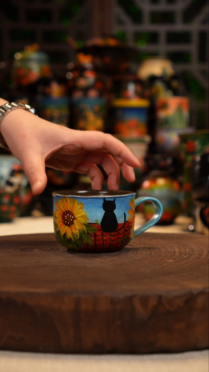 油画    手绘釉下彩