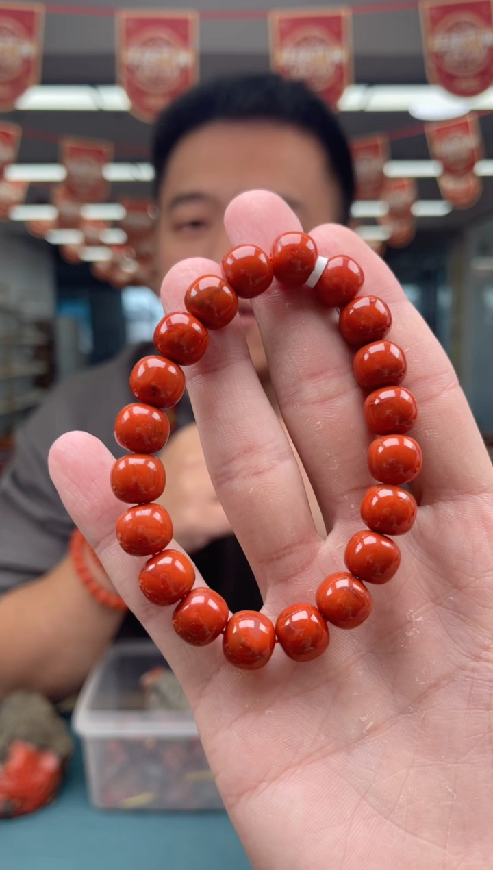 【闪购商品】南红玛瑙A04未镶嵌11mm瓦西老型单圈-多样性发一件