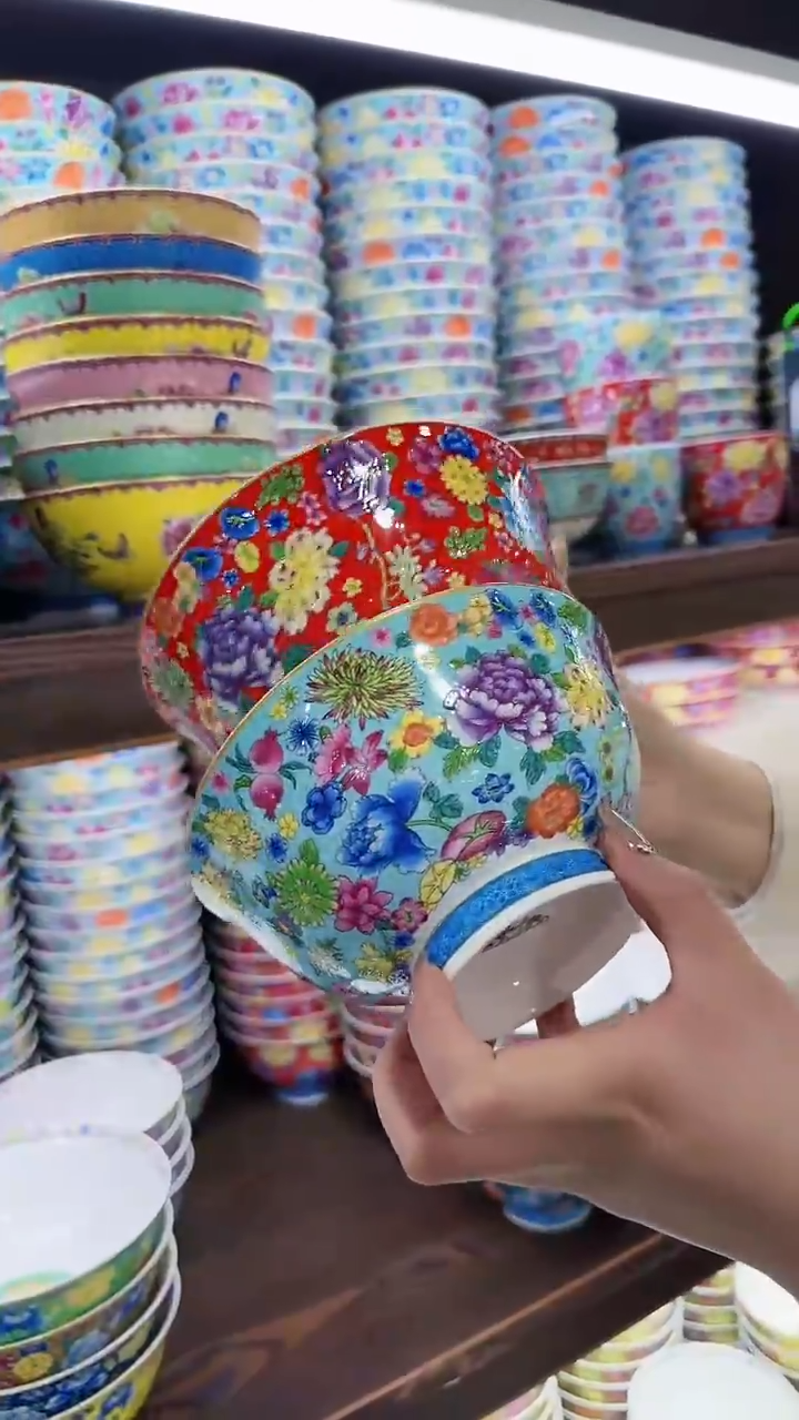 【闪购商品】瓷片6英寸面碗2个景德镇陶瓷