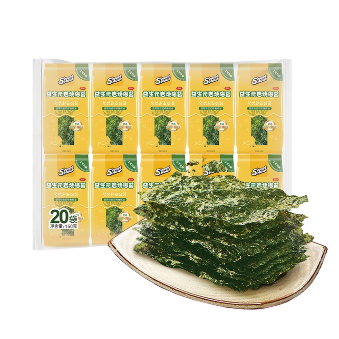 【会员商店】益生元岩烧海苔150g(20袋）【京东顺丰】