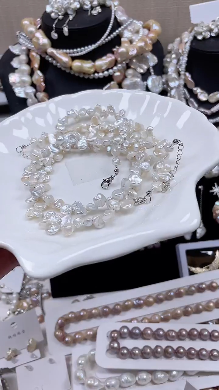 未镶嵌项链淡水珍珠【纯恬饰品】（多样性发货发一）