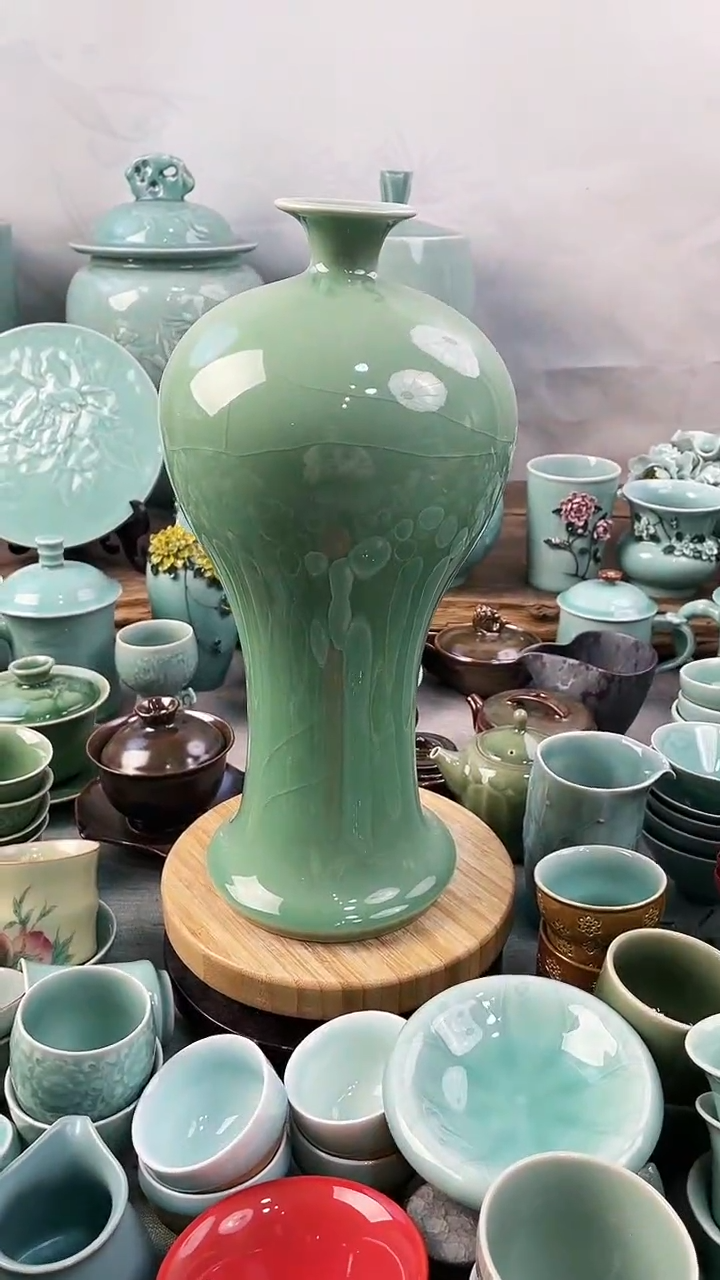 【闪购商品】纯手工 特价 微瑕 慧仙青瓷