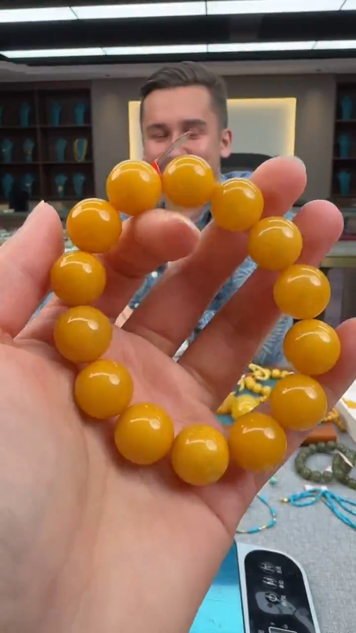 【闪购商品】琥珀手串未镶嵌序列号204