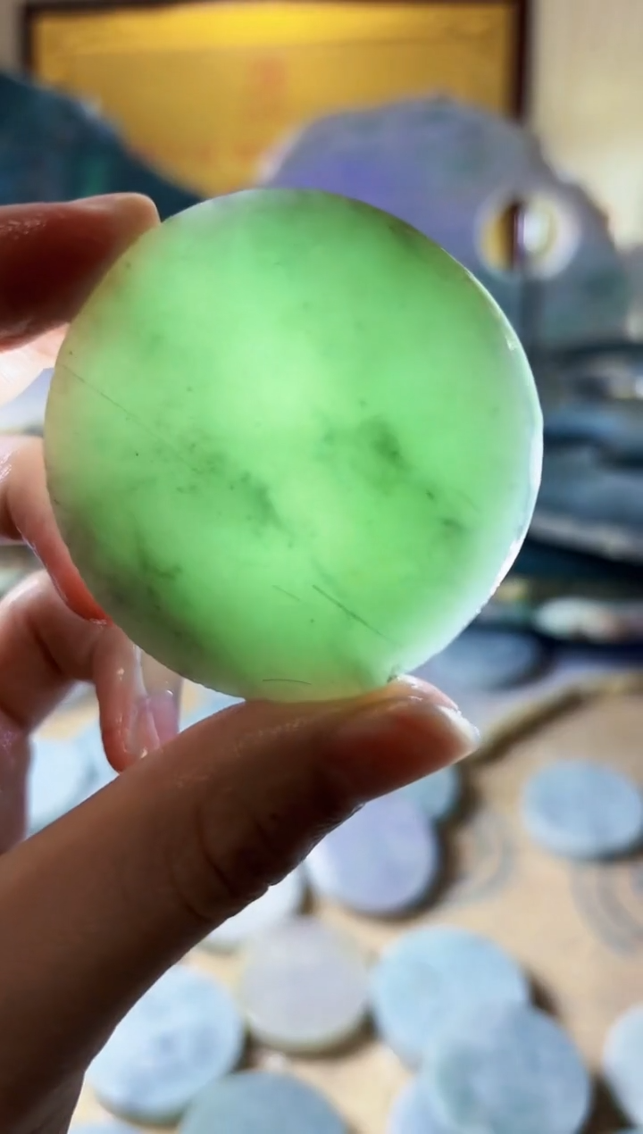 【闪购商品】翡翠颈饰未镶嵌A货白文1948