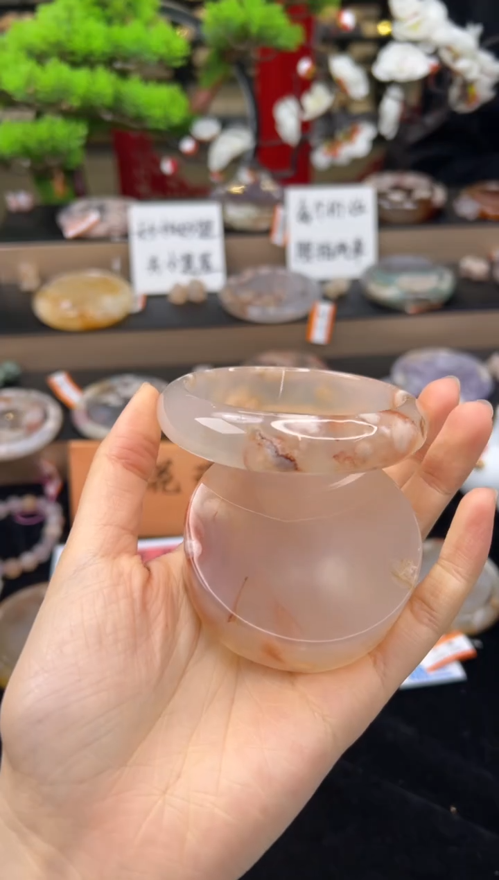 【闪购商品】石英质玉未镶嵌手镯61圈口（赠送镯心）63370